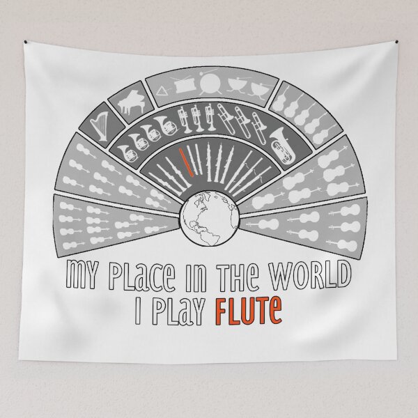 Item preview, I play FLUTE. Exclusive design for FLUTISTS! designed and sold by MINDTHECHERRY.