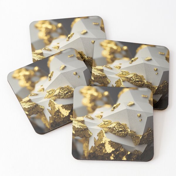 Item preview, Glamour gold and white pattern designed and sold by Mobius Spot Collective.