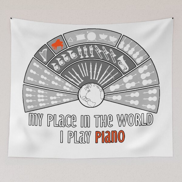 Item preview, I play PIANO. Exclusive design for PIANISTS! designed and sold by MINDTHECHERRY.
