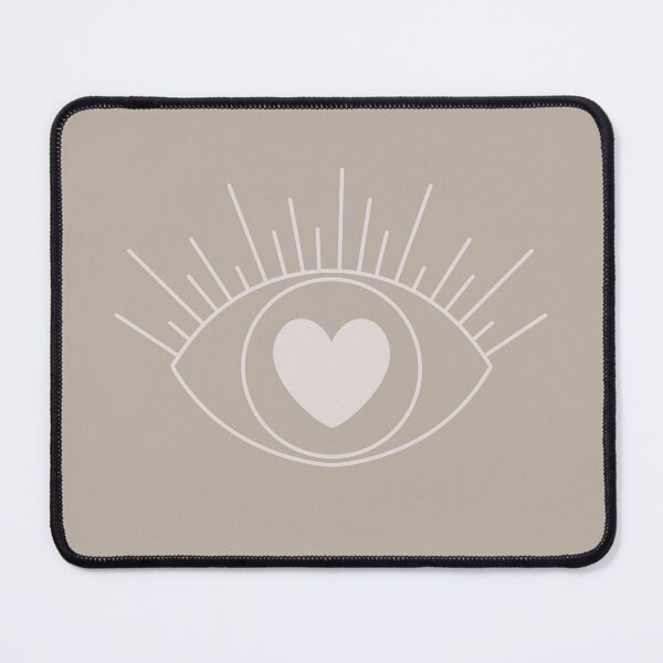 Item preview, Magical Mysterious Aesthetic Indie Style Pretty Heart Eye Light Taupe designed and sold by scorpiolane.