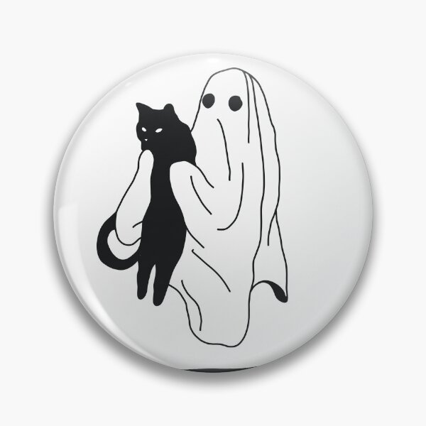 Item preview, ghost with a cat designed and sold by ventumpluviam.