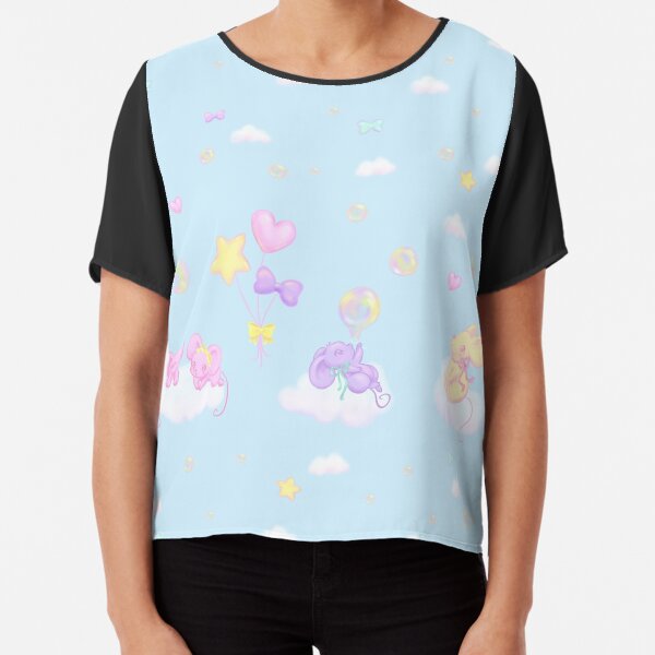 Bubble Balloon Mice Chiffon Top