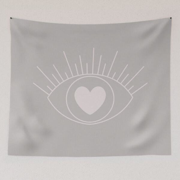 Item preview, Magical Mysterious Aesthetic Indie Style Pretty Heart Eye Taupe designed and sold by scorpiolane.