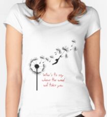 u2 kite for white Women's Fitted Scoop T-Shirt
