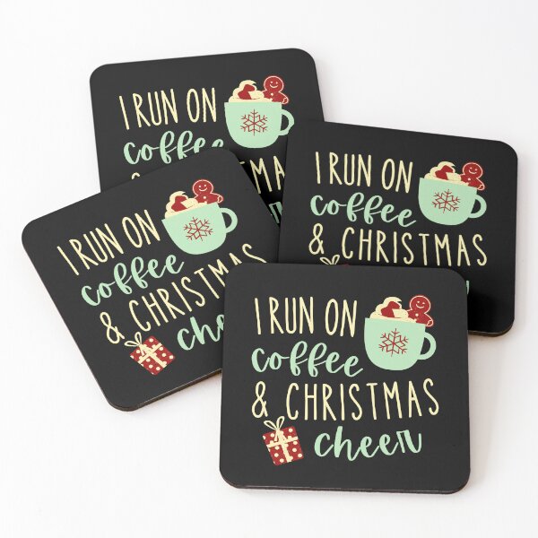 Item preview, I Run On Coffee and Christmas Cheer Sarcastic designed and sold by Hic21.