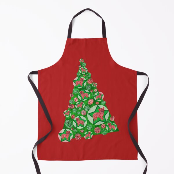 Item preview, Morkie Dog Silhouette Green Star Christmas designed and sold by AMSonArt.