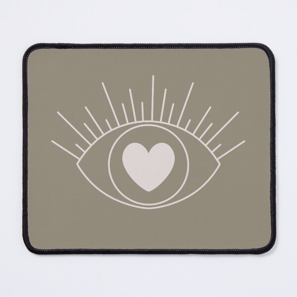 Item preview, Magical Mysterious Aesthetic Indie Style Pretty Heart Eye Muted Green designed and sold by scorpiolane.