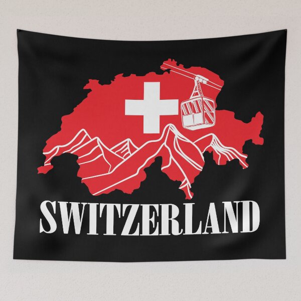 Item preview, Switzerland Map Mountains Alps Since 1291 Suisse Schweiz designed and sold by TravelScientist.