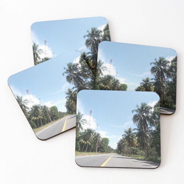 Item preview, Beautiful road in jungle coconut trees designed and sold by sashdol.