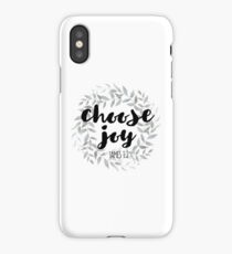 Christian Quote - Choose Joy iPhone Case