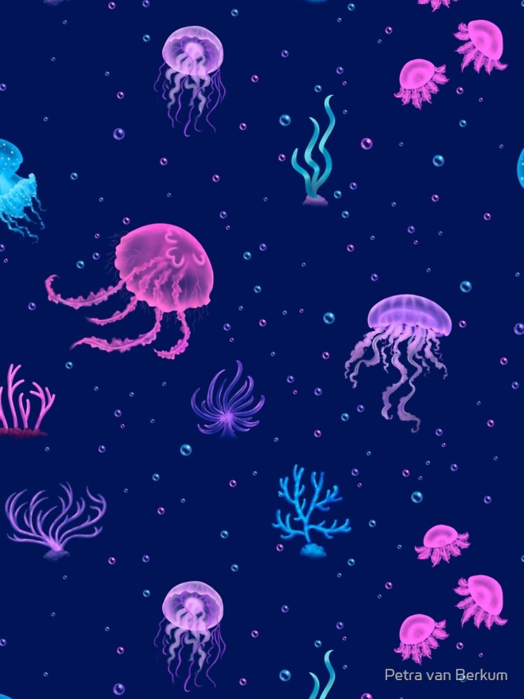 Bubble Jellyfish sea by petravb