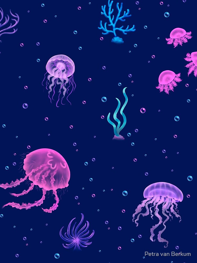 Bubble Jellyfish sea by petravb