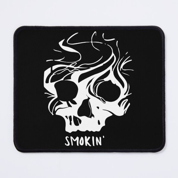 Item preview, Smokin' Black and White Skull Design designed and sold by CreativNode.