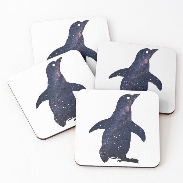 Item preview, Glowing milky way on Penguin - Cute Penguin designed and sold by BopleDesigns.