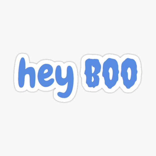 Hey Boo Stickers | Redbubble