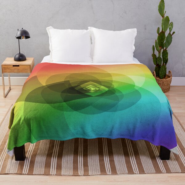 Item preview, Rainbow gradient circle fractal designed and sold by C.l S.