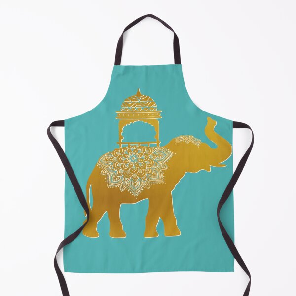 Item preview, Royal Golden Elephant: Traditional Indian Howdah & Mandala Art designed and sold by Art-PraveenRai.
