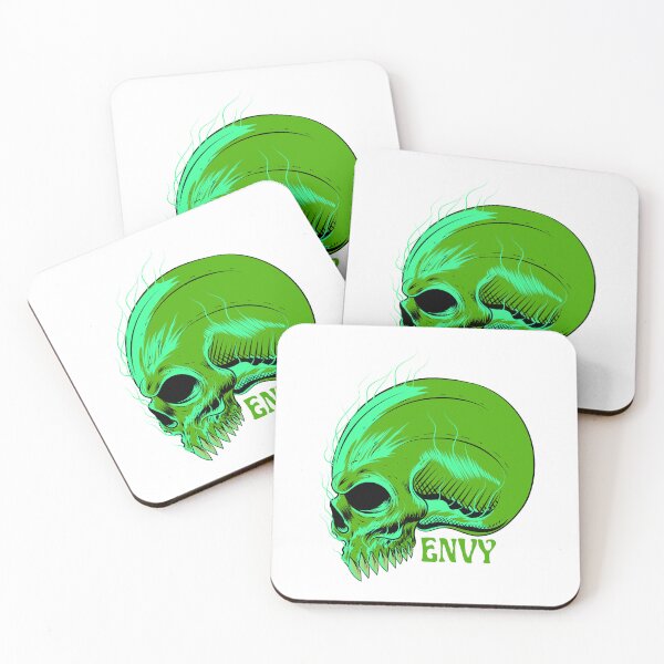 Item preview, Green With Envy Scary Skull Design designed and sold by CreativNode.