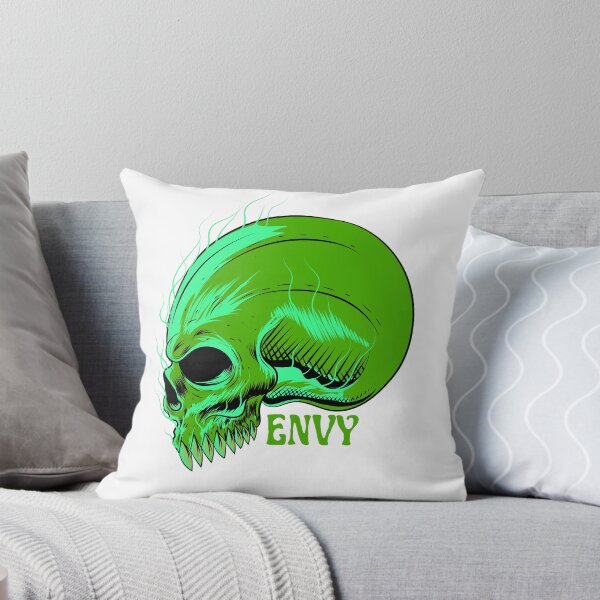 Item preview, Green With Envy Scary Skull Design designed and sold by CreativNode.