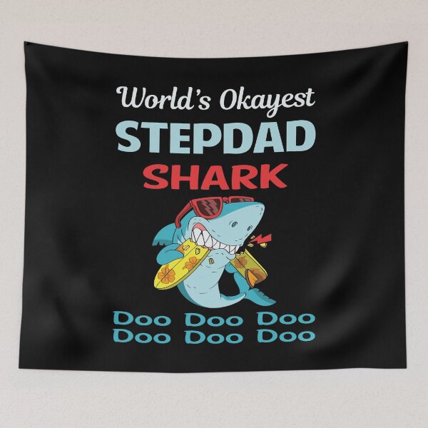 Item preview, Funny Shark STEPDAD designed and sold by StoreHornedFace.