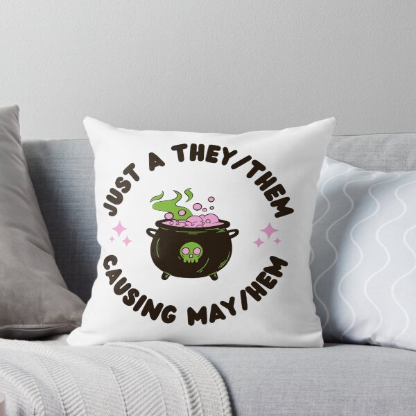 Item preview, They/Them May/Hem Kawaii Cauldron Pronouns designed and sold by prideXrainbow.