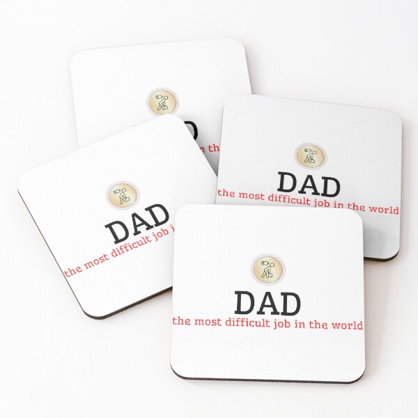 Item preview, Dad the most difficult job in the world Gift for Daddy, Father, Husband, Boyfriend or New Dad to Be designed and sold by Kubala.