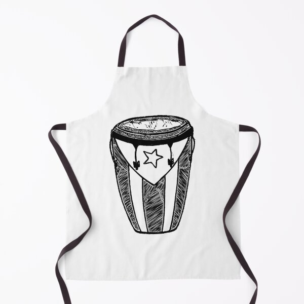 Item preview, Black Conga Boricua | Puerto Rico Flag | Black and White designed and sold by Art-y-Son.