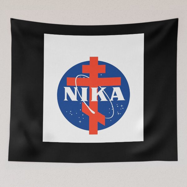 Item preview, NASA NIKA Mashup Logo Orthodox Cross Jesus Christ Sleeveless Top designed and sold by JesperDogan.