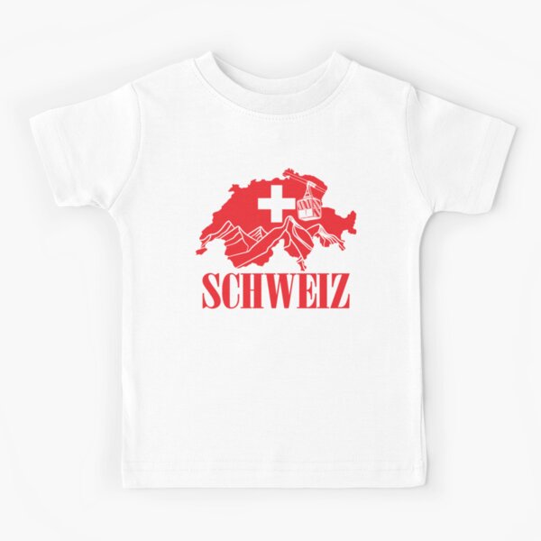 Schweiz Switzerland Gift Swiss Soccer Jersey Trikot Outfit Kids