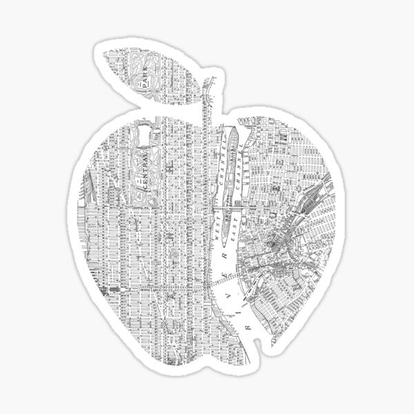 New York New York Big Apple Sticker
