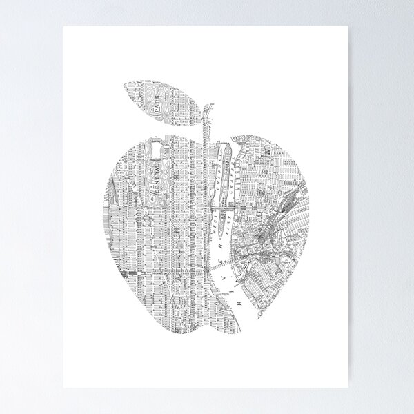 Item preview, New York New York Big Apple designed and sold by MotivatedType.