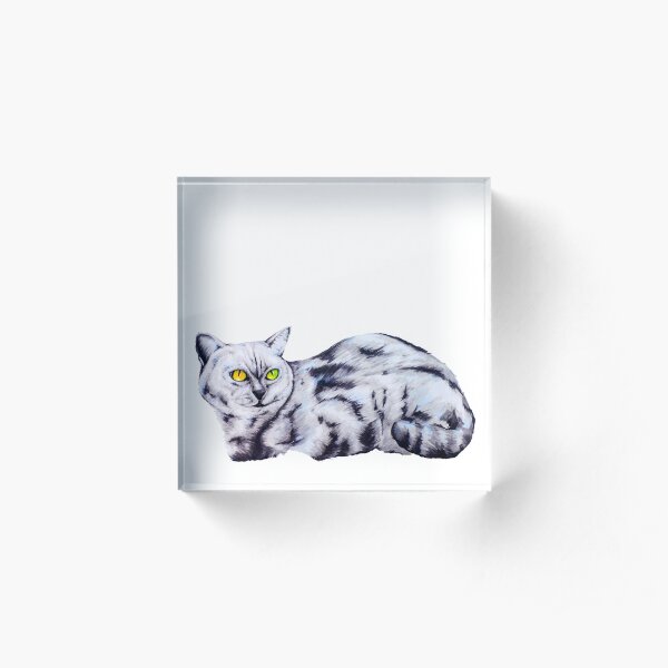 Sunny Cat Acrylic Block