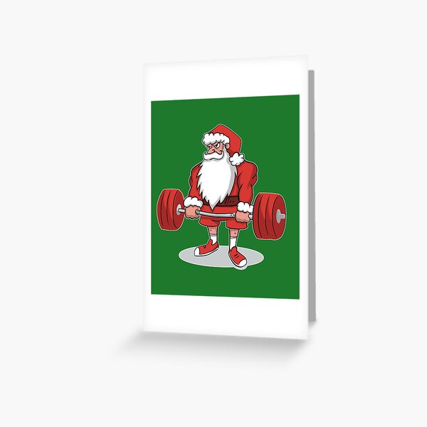 Weightlifter Santa Christmas No Lift No Gift!  Poster for Sale by  SusanaDesigns