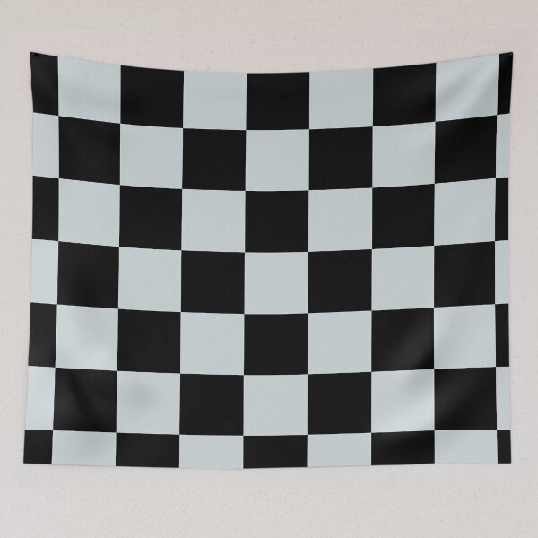 Item preview, Pale Blue Black Checkerboard Pattern Pairs Valspar 2023 COTY Rising Tide 4008-3A designed and sold by ColorOfTheYears.