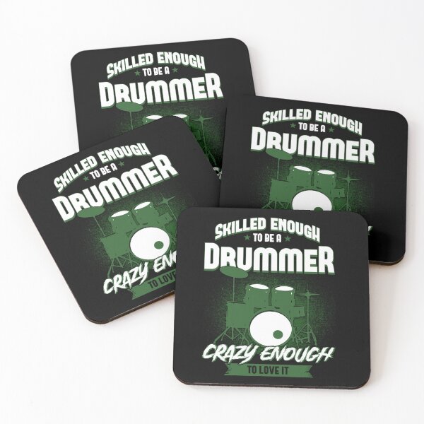 Item preview, Skilled Enough To Be A Drummer Crazy Enough Drummer Gift Racerback Tank Top designed and sold by Charliechaney3.