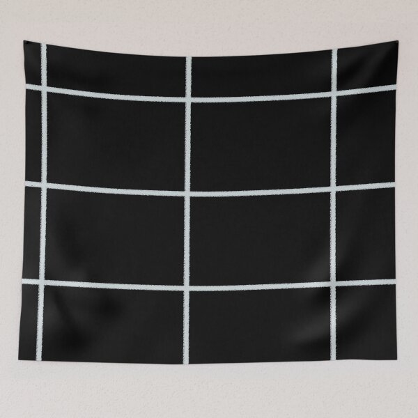 Item preview, Pale Blue Black Tile Grid Check Pattern Pairs Valspar 2023 COTY Rising Tide 4008-3A designed and sold by ColorOfTheYears.