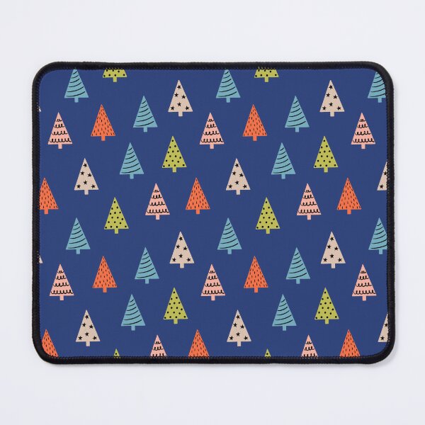 Item preview, Christmas tree on blue background designed and sold by Irenajh87.