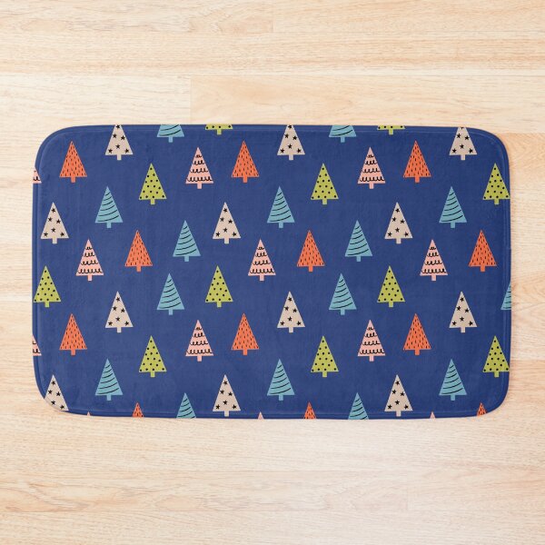 Item preview, Christmas tree on blue background designed and sold by Irenajh87.