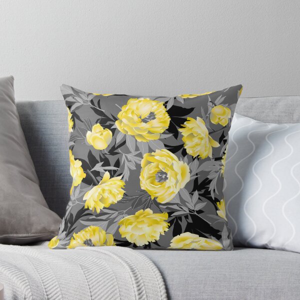 Item preview, Yellow peonies - gray leaves designed and sold by kobyakov.