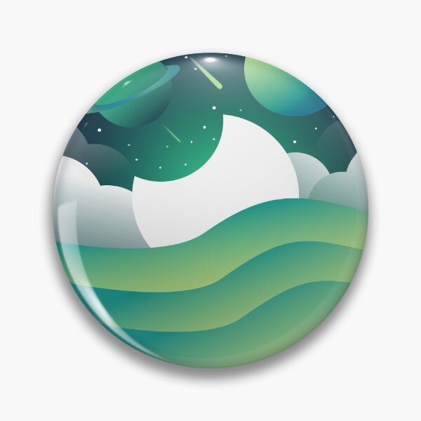 Aperçu de l'œuvre Paysage avec mer, lune et planètes créée et vendue par lonelyPrinter.
