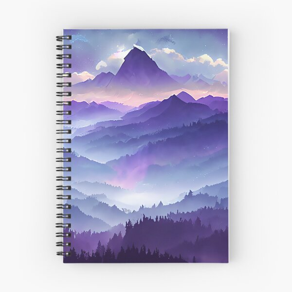 Item preview, Magical Anime Fantasy Purple Mountains Landscape - Genshin Impact Symbol Element Electro Lightning - Inazuma designed and sold by Fregoulix.