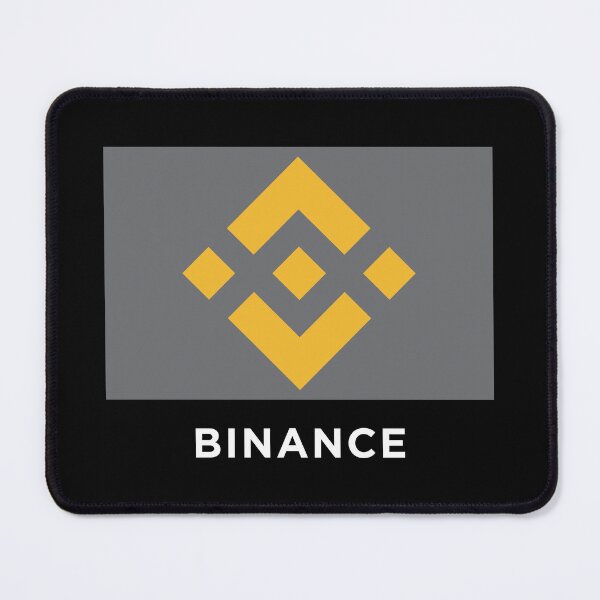 Item preview, Binance BNB Crypto Altcoin - Yellow Logo on Grey Rectangle designed and sold by CryptoMoods.