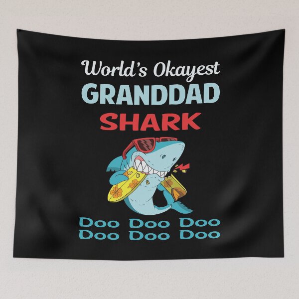 Item preview, Funny Shark GRANDDAD designed and sold by StoreHornedFace.