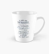 introvert, fictional worlds, fictional characters Tall Mug
