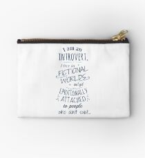 introvert, fictional worlds, fictional characters Studio Pouch