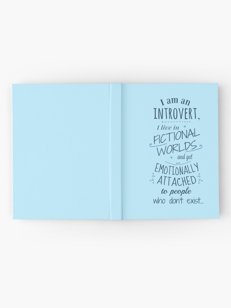 Alternate view of introvert, fictional worlds, fictional characters Hardcover Journal