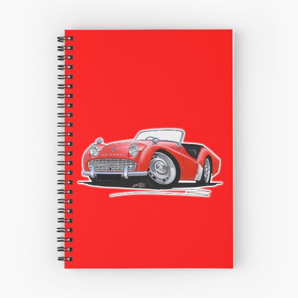 Item preview, Triumph TR3A Red designed and sold by Yeomans Cartoons.