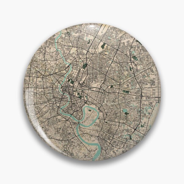 Item preview, Bangkok City Map of Thailand - Vintage designed and sold by deMAP.
