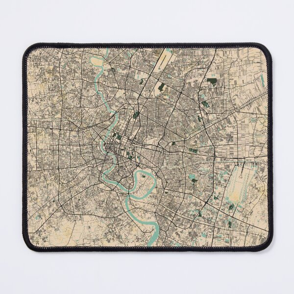 Item preview, Bangkok City Map of Thailand - Vintage designed and sold by deMAP.