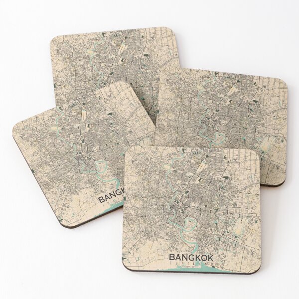 Item preview, Bangkok City Map of Thailand - Vintage designed and sold by deMAP.